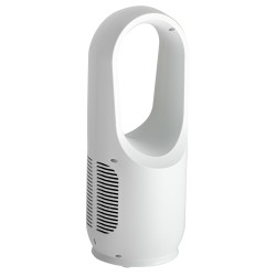 Настолен вентилатор Adler AD 7343, До 6 часа, 3 скорости, LED дисплей, USB-C, Бял