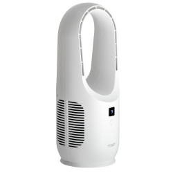 Настолен вентилатор Adler AD 7343, До 6 часа, 3 скорости, LED дисплей, USB-C, Бял