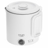 Електрическа кана за туризъм Adler AD 1388w, 650W, 0.8 л, Сваляем капак, Въртяща се основа, Бял