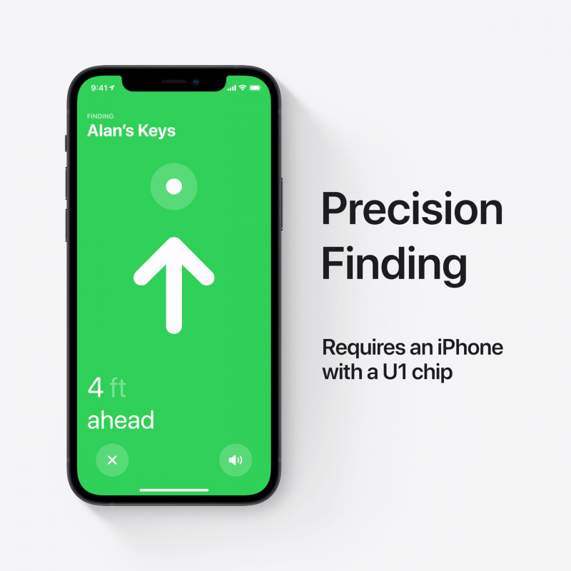Смарт таг Apple AirTag 1 MX532ZM/A, Bluetooth, NFC, IP67, Бял
