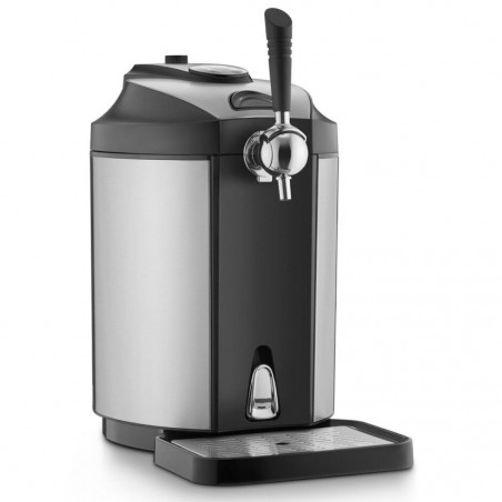 Охлаждащ диспенсър за бира Caso BeerMaster, 65W, 5 л, 4-12°C, CO2, Регулуране на налягането, Свежест до 10 дни, Черен/сребрист
