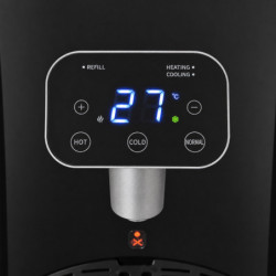 Диспенсър за вода Finlux FWD-2611TS, 520W, 12-95°C, Охлаждане 3 л/ч, Затопляне 5 л/ч, Компресорен, Черен/сребрист