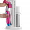Резервен цилиндър за машина за газиране на вода SodaStream, CO2, Quick Connect, 425 g, 60 л, Инокс/розов