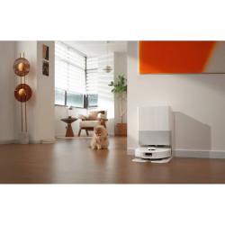 Прахосмукачка робот Roborock Q Revo Edge 5V1 QRES52-00, 18500 Pa, 5200 mAh, 66W, 3D Картографиране LiDar, Reactive AI, FlexiArm, Станция за зареждане, Автономия до 3 часа, Черен