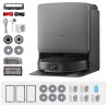 Прахосмукачка робот Roborock Saros 20 Complete Black, 65W, 36000 Pa, 259 мл/2.5 л, AdaptiLift 3.0, Сухо и мокро почистване, StarSight 2.0, 200 мин автономност, Черен