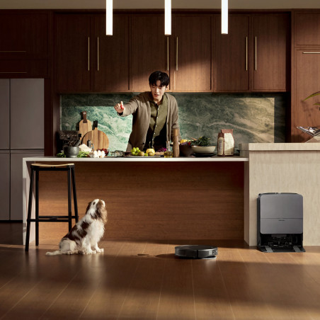 Прахосмукачка робот Roborock Saros 20 Complete Black, 65W, 36000 Pa, 259 мл/2.5 л, AdaptiLift 3.0, Сухо и мокро почистване, StarSight 2.0, 200 мин автономност, Черен