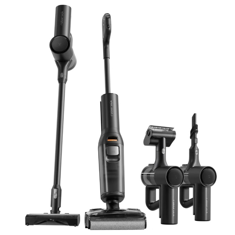 Вертикална прахосмукачка Roborock F25 ACE Combo, 269W, 25000 Pa, 560 мл, 4 степени, Самопочистване, Автономия до 60 мин, Черен
