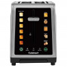 Тостер за хляб Cuisinart SimpliTouch XL RBT2200U, 1000W, 6 степени, 5 програми, Сензорно управление, Автоматично центриране, Инокс/черен