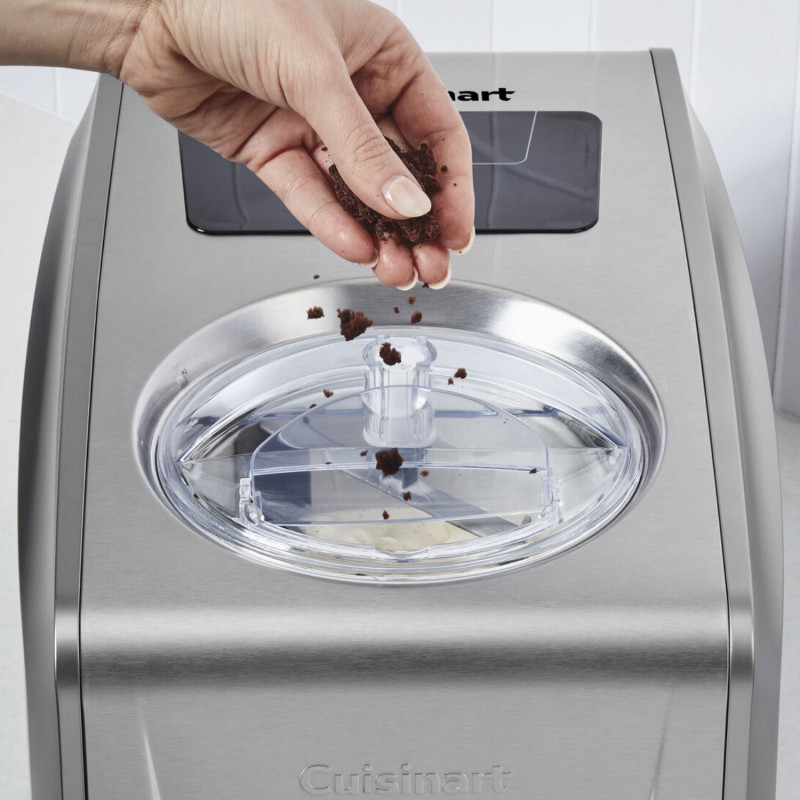 Машина за сладолед Cuisinart Freeze Ease Pro ICE150E, 150W, 1.5 л, 3 степени, 4 програми, Компресор, Инокс
