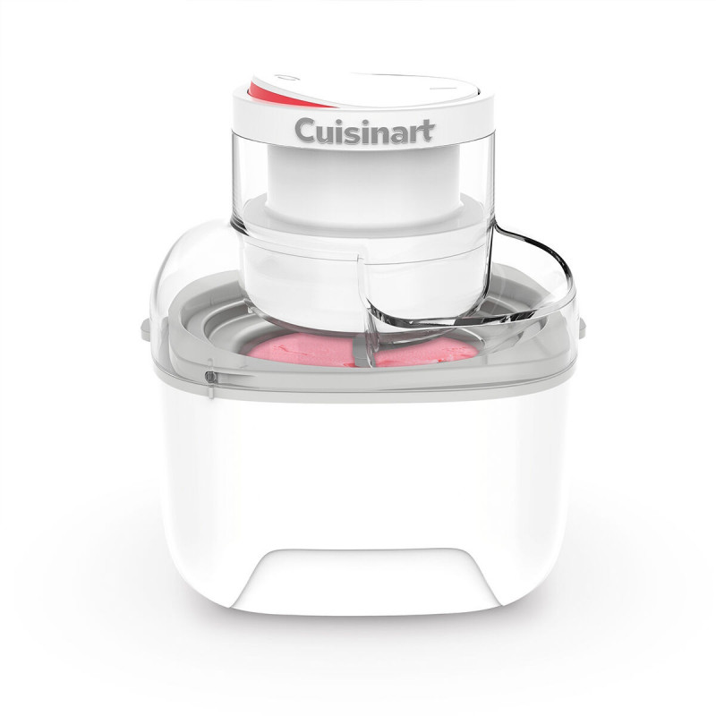 Машина за сладолед Cuisinart Solo Scoops ICEM10E, 25W, 475 мл, До 8 топки сладолед, Бял