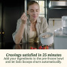 Машина за сладолед Cuisinart Solo Scoops ICEM10E, 25W, 475 мл, До 8 топки сладолед, Бял