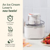 Машина за сладолед Cuisinart Solo Scoops ICEM10E, 25W, 475 мл, До 8 топки сладолед, Бял