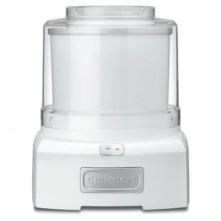 Машина за сладолед Cuisinart Cool Scoops ICE21E, 35W, 1.4 л, До 20 топки сладолед, Прозрачен капак с лесно заключване, Бял