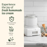 Машина за сладолед Cuisinart Cool Scoops ICE21E, 35W, 1.4 л, До 20 топки сладолед, Прозрачен капак с лесно заключване, Бял