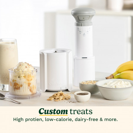 Машина за сладолед Cuisinart Freeze Wand ICEFD10E, 250W, 240 мл, 5 програми, Без BPA, Тиха работа, Бял