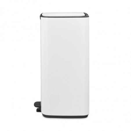 Кош за боклук Brabantia Bo Pedal 1010120, 30 л, Леко затваряне, Противоплъзгаща основа, Бял