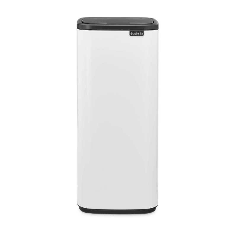 Кош за боклук Brabantia Bo Touch 1010121, 30 л, Плавно и безшумно отваряне, Голям отвор, Бял