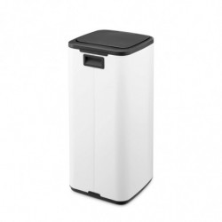 Кош за боклук Brabantia Bo Touch 1010121, 30 л, Плавно и безшумно отваряне, Голям отвор, Бял