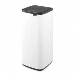 Кош за боклук Brabantia Bo Touch 1010121, 30 л, Плавно и безшумно отваряне, Голям отвор, Бял