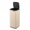 Кош за боклук Brabantia Bo Touch 1010125, 30 л, Плавно и безшумно отваряне, Голям отвор, Бежов