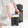 Кош за боклук Brabantia Bo Pedal 1010126, 4 л, Леко затваряне, Противоплъзгаща основа, Сив