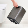 Кош за боклук Brabantia Bo Pedal 1010127, 7 л, Плавно затваряне, Гумирана основа, Тъмносив