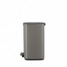 Кош за боклук Brabantia Bo Pedal 1010128, 12 л, Леко затваряне, Противоплъзгаща основа, Платинено сив