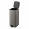 Кош за боклук Brabantia Bo Pedal 1010129, 30 л, Леко затваряне, Противоплъзгаща основа, Сив