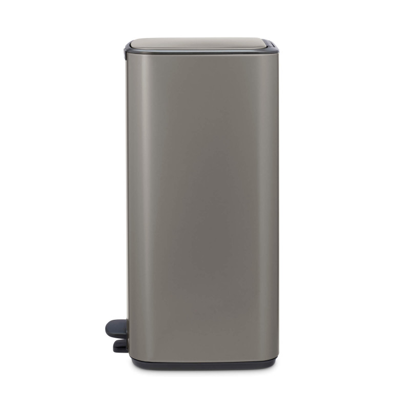 Кош за боклук Brabantia Bo Pedal 1010129, 30 л, Леко затваряне, Противоплъзгаща основа, Сив