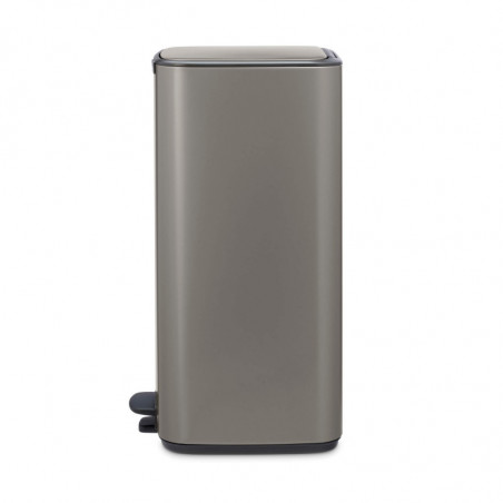 Кош за боклук Brabantia Bo Pedal 1010129, 30 л, Леко затваряне, Противоплъзгаща основа, Сив