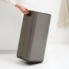 Кош за боклук Brabantia Bo Pedal 1010129, 30 л, Леко затваряне, Противоплъзгаща основа, Сив