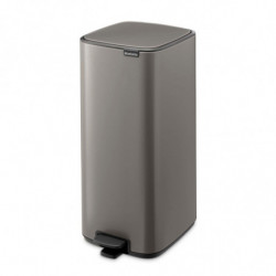 Кош за боклук Brabantia Bo Pedal 1010129, 30 л, Леко затваряне, Противоплъзгаща основа, Сив