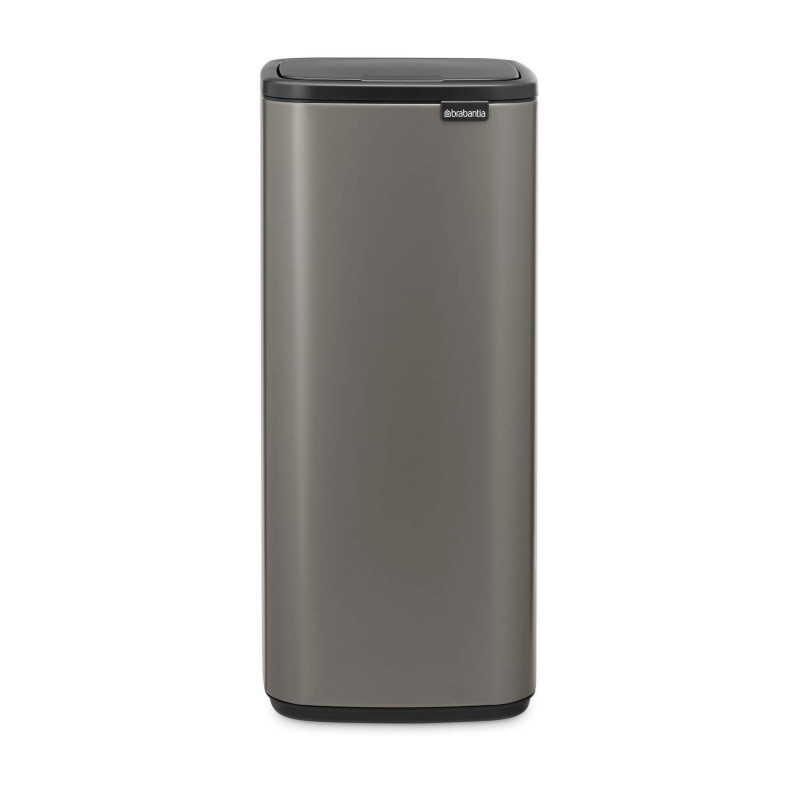 Кош за боклук Brabantia Bo Touch 1010130, 30 л, Плавно и безшумно отваряне, Голям отвор, Сив