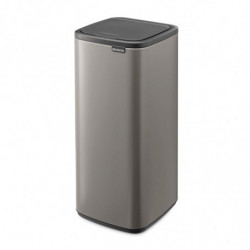 Кош за боклук Brabantia Bo Touch 1010130, 30 л, Плавно и безшумно отваряне, Голям отвор, Сив