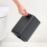 Кош за боклук Brabantia Bo Pedal 1010131, 4 л, Леко затваряне, Противоплъзгаща основа, Минерално покритие, Тъмносив