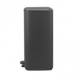 Кош за боклук Brabantia Bo Pedal 1010134, 30 л, Леко затваряне, Противоплъзгаща основа, Минерално покритие, Тъмносив
