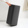 Кош за боклук Brabantia Bo Pedal 1010134, 30 л, Леко затваряне, Противоплъзгаща основа, Минерално покритие, Тъмносив