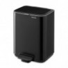 Кош за боклук Brabantia Bo Pedal 1010136, 4 л, Леко затваряне, Противоплъзгаща основа, Черен