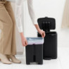 Кош за боклук Brabantia Bo Pedal 1010138, 12 л, Леко затваряне, Противоплъзгаща основа, Сив