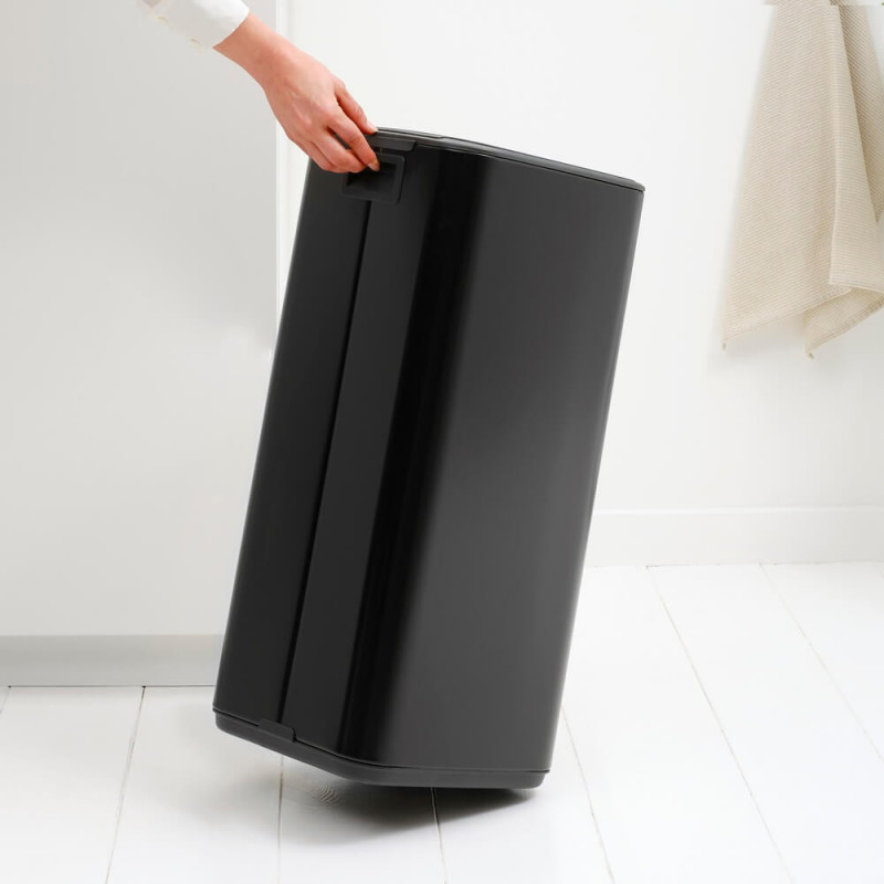 Кош за боклук Brabantia Bo Pedal 1010139, 30 л, Леко затваряне, Противоплъзгаща основа, Черен