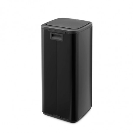 Кош за боклук Brabantia Bo Touch 1010140, 30 л, Плавно и безшумно отваряне, Голям отвор, Черен