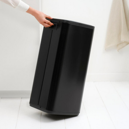 Кош за боклук Brabantia Bo Touch 1010140, 30 л, Плавно и безшумно отваряне, Голям отвор, Черен