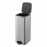 Кош за боклук Brabantia Bo Pedal 1010144, 30 л, Леко затваряне, Противоплъзгаща основа, Устойчив на пръстови отпечатъци, Инокс/Мат