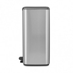 Кош за боклук Brabantia Bo Pedal 1010144, 30 л, Леко затваряне, Противоплъзгаща основа, Устойчив на пръстови отпечатъци, Инокс/Мат