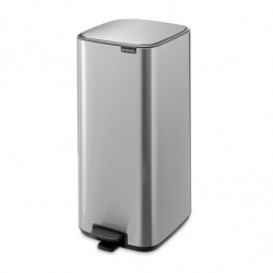 Кош за боклук Brabantia Bo Pedal 1010144, 30 л, Леко затваряне, Противоплъзгаща основа, Устойчив на пръстови отпечатъци, Инокс/Мат