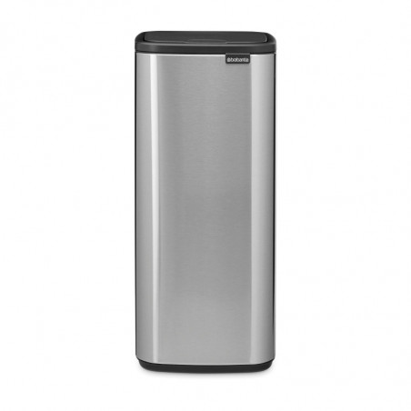 Кош за боклук Brabantia Bo Touch 1010145, 30 л, Плавно и безшумно отваряне, Голям отвор, Устойчив на пръстови отпечатъци, Инокс/Мат