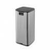 Кош за боклук Brabantia Bo Touch 1010145, 30 л, Плавно и безшумно отваряне, Голям отвор, Устойчив на пръстови отпечатъци, Инокс/Мат