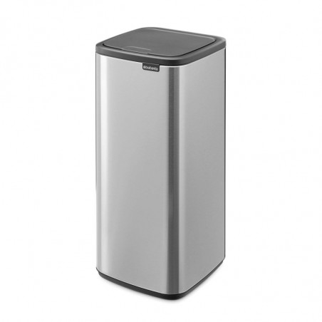 Кош за боклук Brabantia Bo Touch 1010145, 30 л, Плавно и безшумно отваряне, Голям отвор, Устойчив на пръстови отпечатъци, Инокс/Мат
