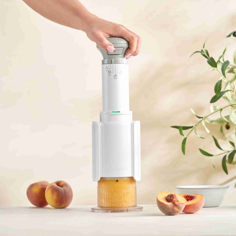 Машина за сладолед Cuisinart Freeze Wand ICEFD10E, 250W, 240 мл, 5 програми, Без BPA, Тиха работа, Бял