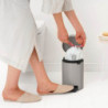 Кош за боклук с педал Brabantia NewIcon 1010433, 3 л, Плавно затваряне, Противоплъзгаща основа, Светлосив